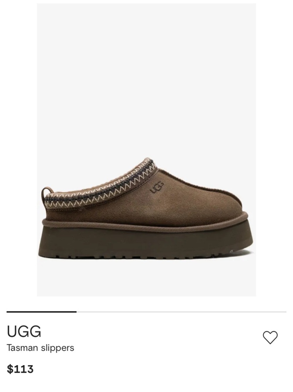 UGG Tasman Slip-On Slipper - Brown
